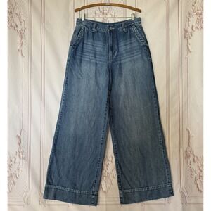 Habitual High Rise Wide Leg Blue Jeans Size 6/28x31 Inseam